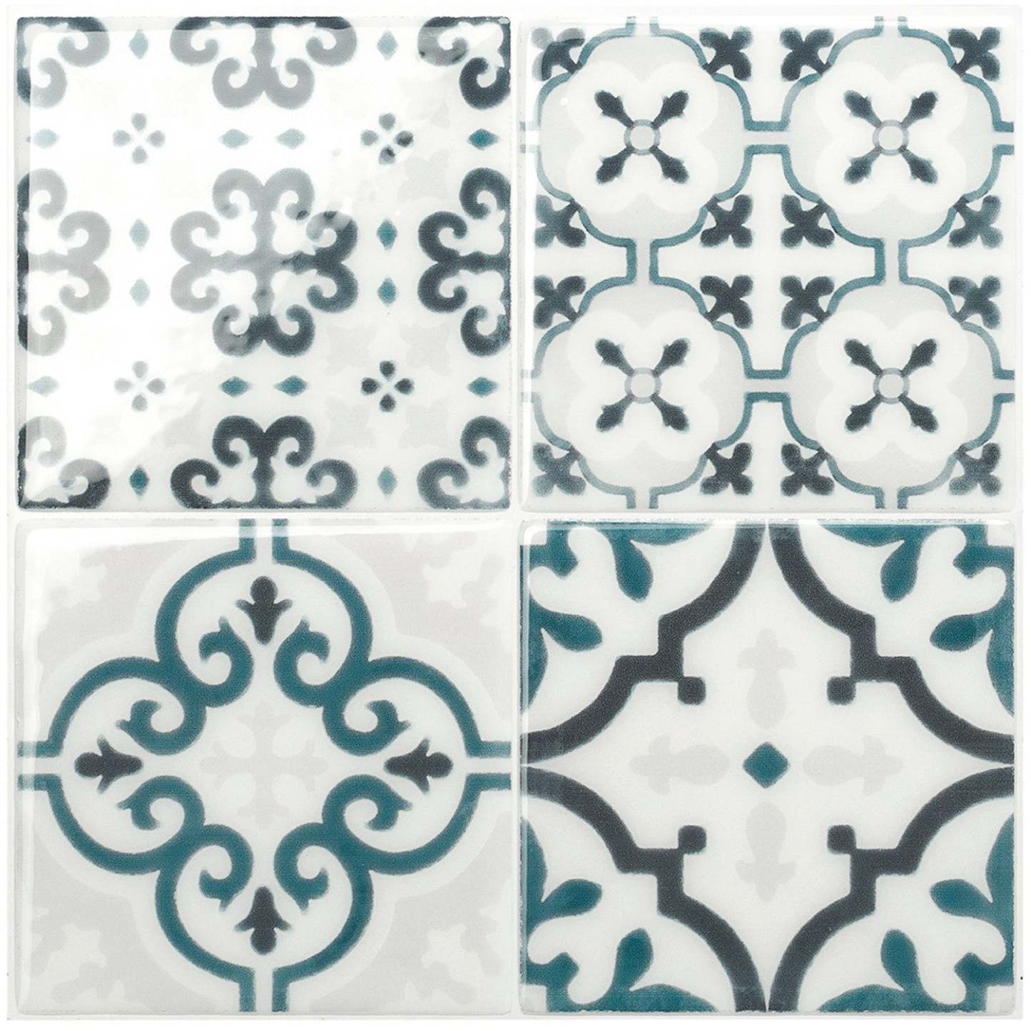 Smart Tiles peler et coller 4 feuilles 9 x 9 dosseret - Vintage Marino