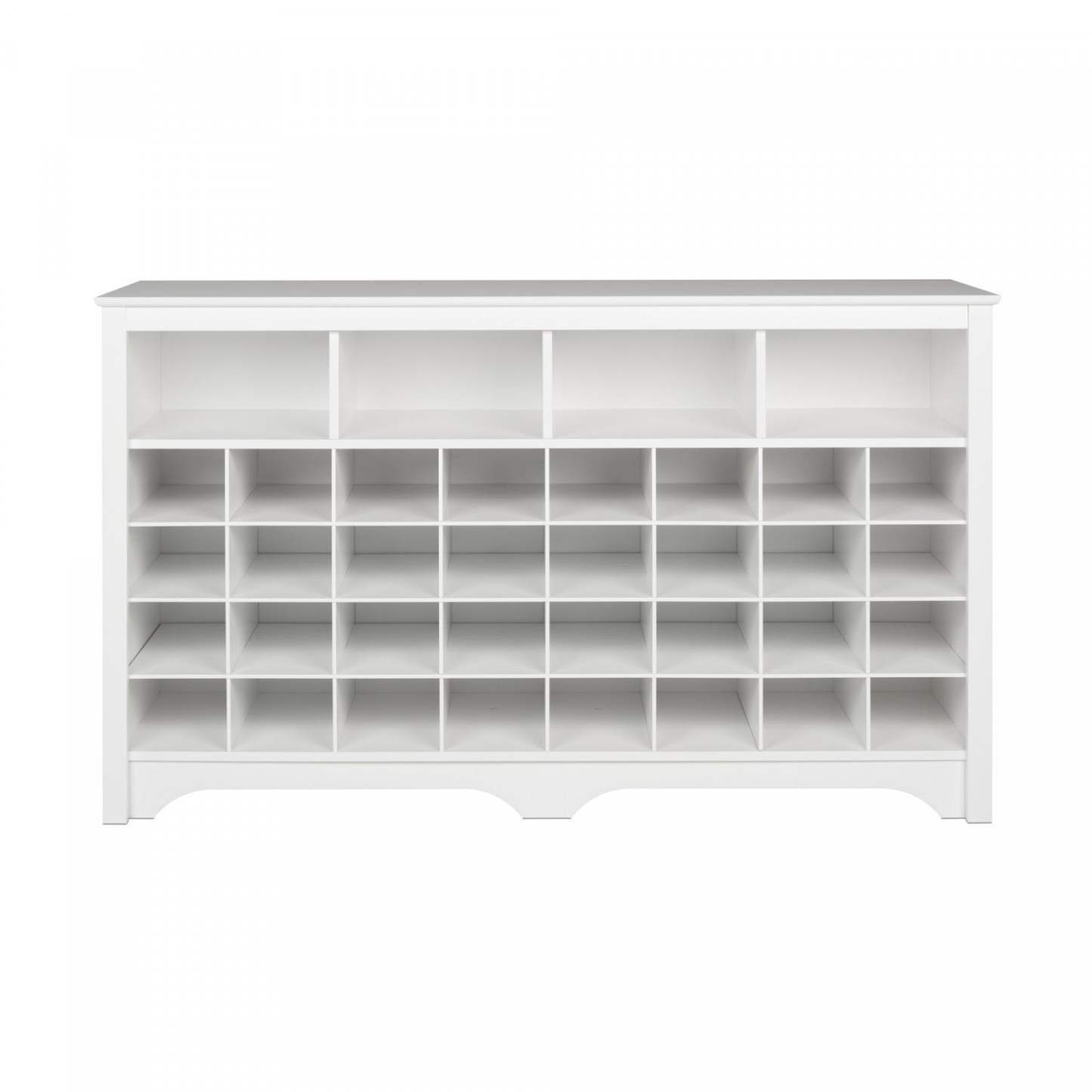Shoe Cubby Console - White|Console à compartiments pour chaussures - blanche