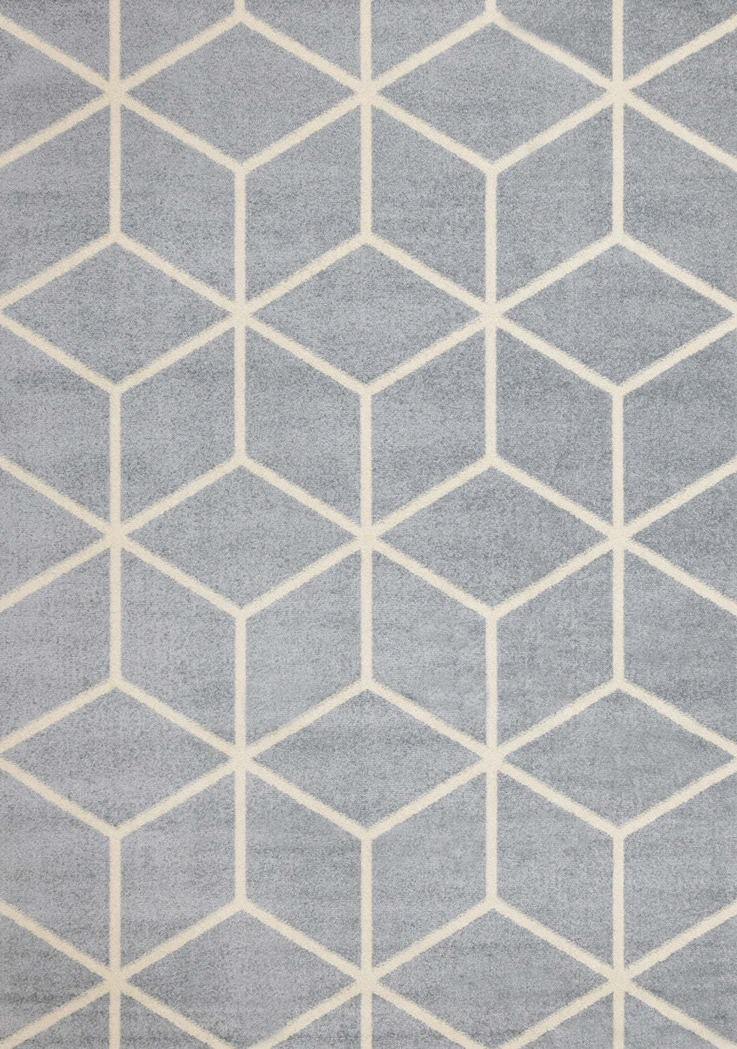 Tapis moderne géométrique bleu crème Ellis - 7'10 x 10'6|Carpette Ellis bleue et crème à motif géométrique moderne - 7 pi 10 po x 10 pi 6 po