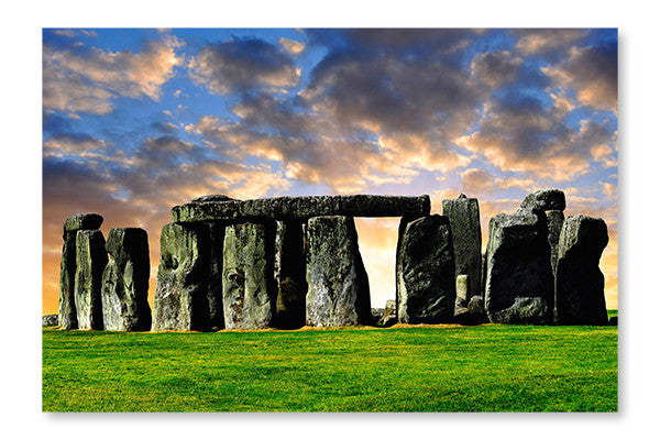 Stonehenge 24x36 Cadre d’art mural et panneau de tissu| Stonehenge 24 po x 36 po : Cadre d'art mural et panneau de tissu|D44GU146