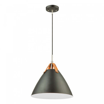 Luminaire suspendu noir à 1 ampoule Tote I | Luminaire suspendu I Tote noir à 1 ampoule | D06H15BB