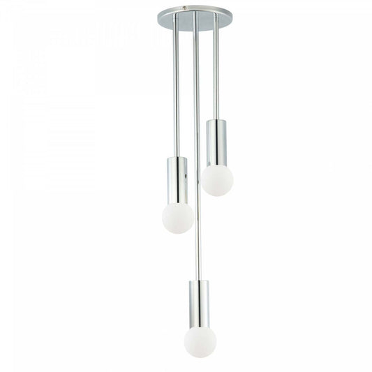 Dainolite Adams 3 Light Pendant Polished Chrome Lamp|Luminaire suspendu Adams de Dainolite avec fini chromé poli et 3 ampoules