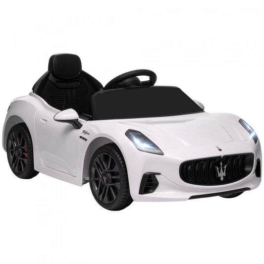 Qaba Voiture Électrique 12v Pour Enfant, Maserati Gran Turismo Sous Licence, Voiture Pour Enfants Al