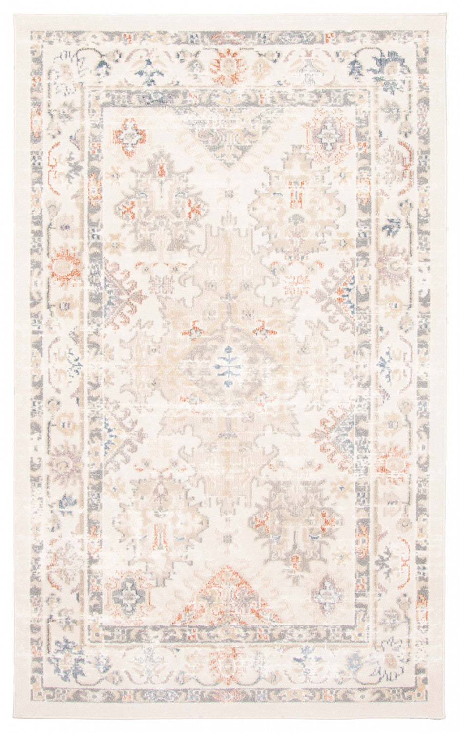 Tapis ivoire rococo - 5'0 X 8'0 | Tapis Rococo ivoire - 5 pi 0 po x 8 pi 0 po
