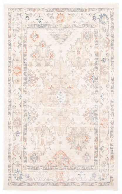 Tapis ivoire rococo - 5'0 X 8'0 | Tapis Rococo ivoire - 5 pi 0 po x 8 pi 0 po