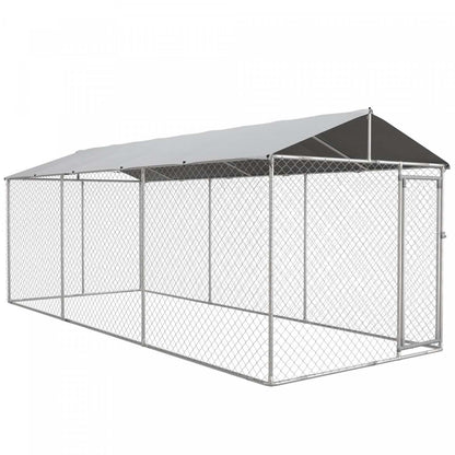 Pawhut Niche D'extérieur Pour Chien Avec Housse Impermeable Et Résistante Aux Uv Pour Chiens De Toute Taille, 19.7' X 7.