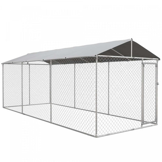 Pawhut Niche D'extérieur Pour Chien Avec Housse Impermeable Et Résistante Aux Uv Pour Chiens De Toute Taille, 19.7' X 7.