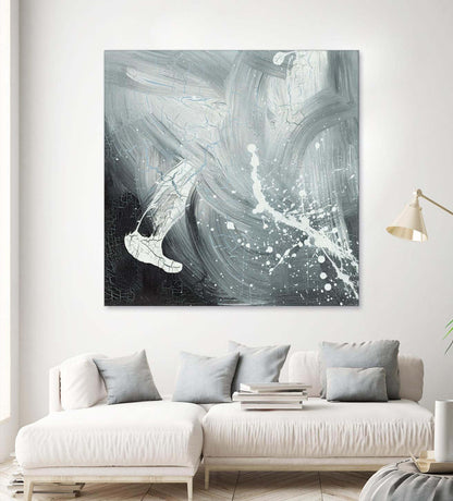 Œuvre d'art murale géante « Petrify VIII » 72 x 72