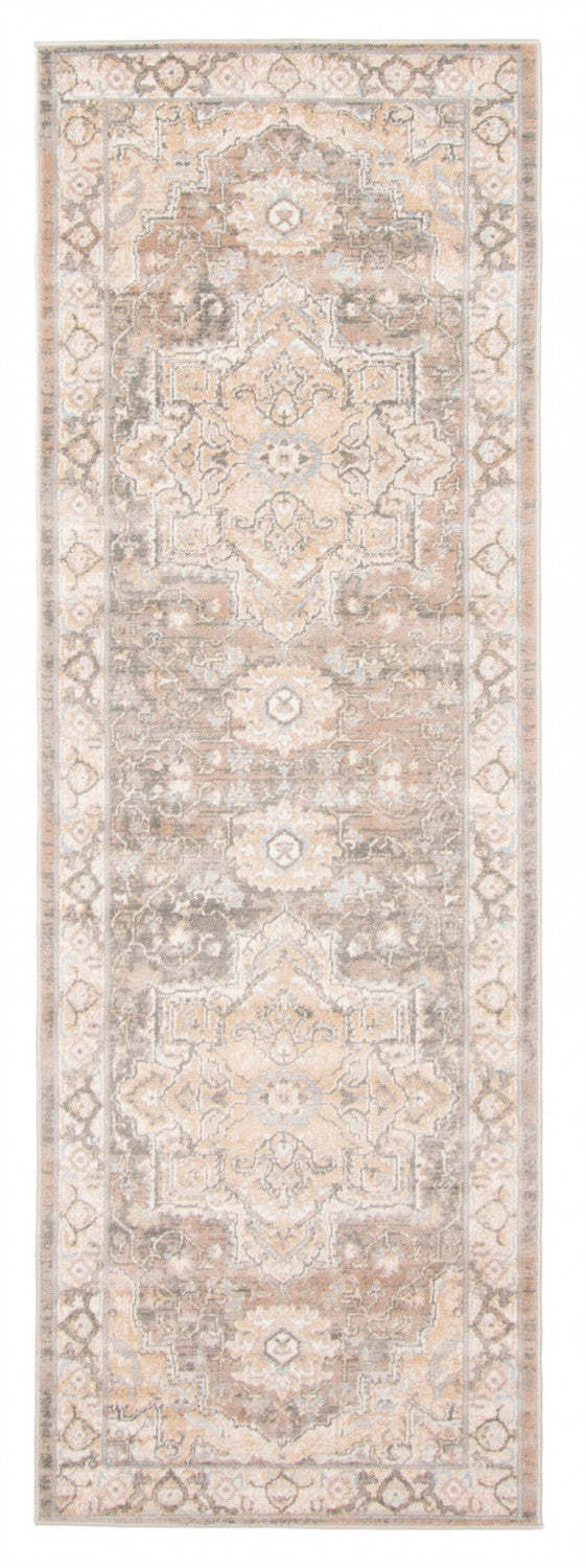 Carpette longue Ashby brun clair - 2 pi 8 po x 8 pi 2 po