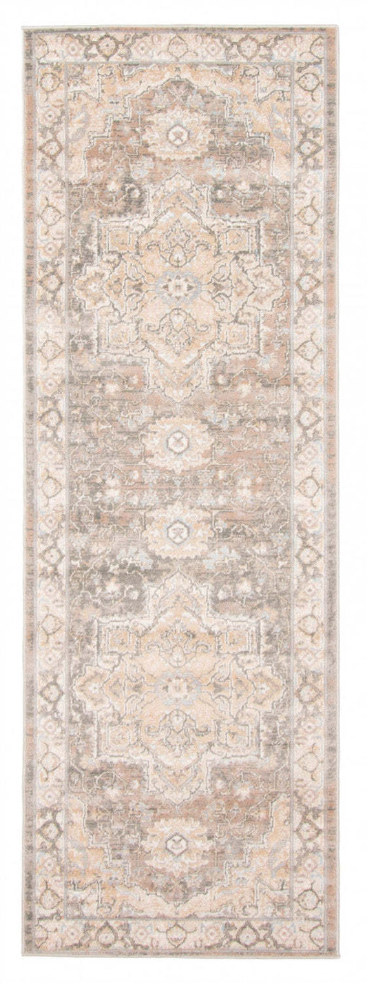 Carpette longue Ashby brun clair - 2 pi 8 po x 8 pi 2 po