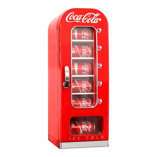 Coca-Cola Retro 10 Can Vending Compact Refrigérateur|Réfrigérateur compact rétro Coca-Cola de style distributeur automatique pour 10 cannettes