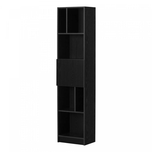 Liora Bibliothèque Étroite 5 Tablettes - Chêne Noir | Liora 5-shelf Narrow Bookcase - Black Oak