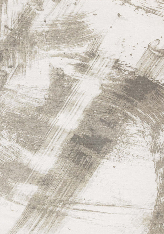 Kylie Soft Cream Taupe Brush Strokes Area Rug - 5'1 x 7'7|Carpette douce Kylie crème et taupe à motif de coups de pinceau - 5 pi 1 po x 7 pi 7 po