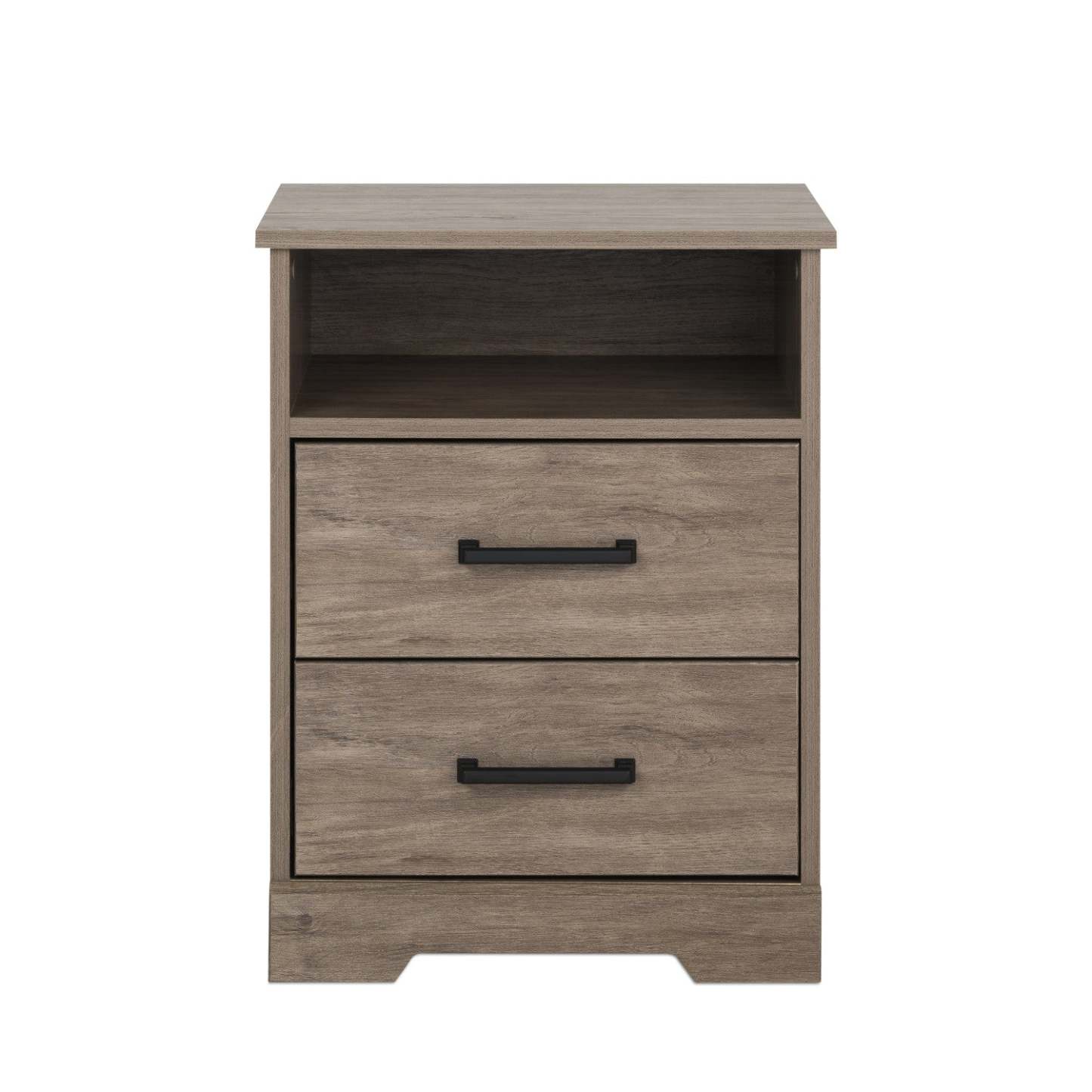 Prepac Rustic Ridge Farmhouse 2-Drawer Nightstand - Brown|Table de nuit champêtre Rustic Ridge de Prepac à 2 tiroirs - brune