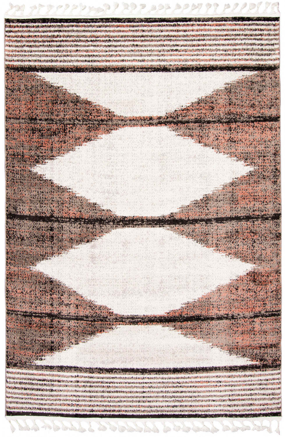 Tapis ivoire Vera Losange – 7'10 x 10'5| Tapis Vera Losange ivoire - 7 pi 10 po x 10 pi 5 po|D86FTW9G