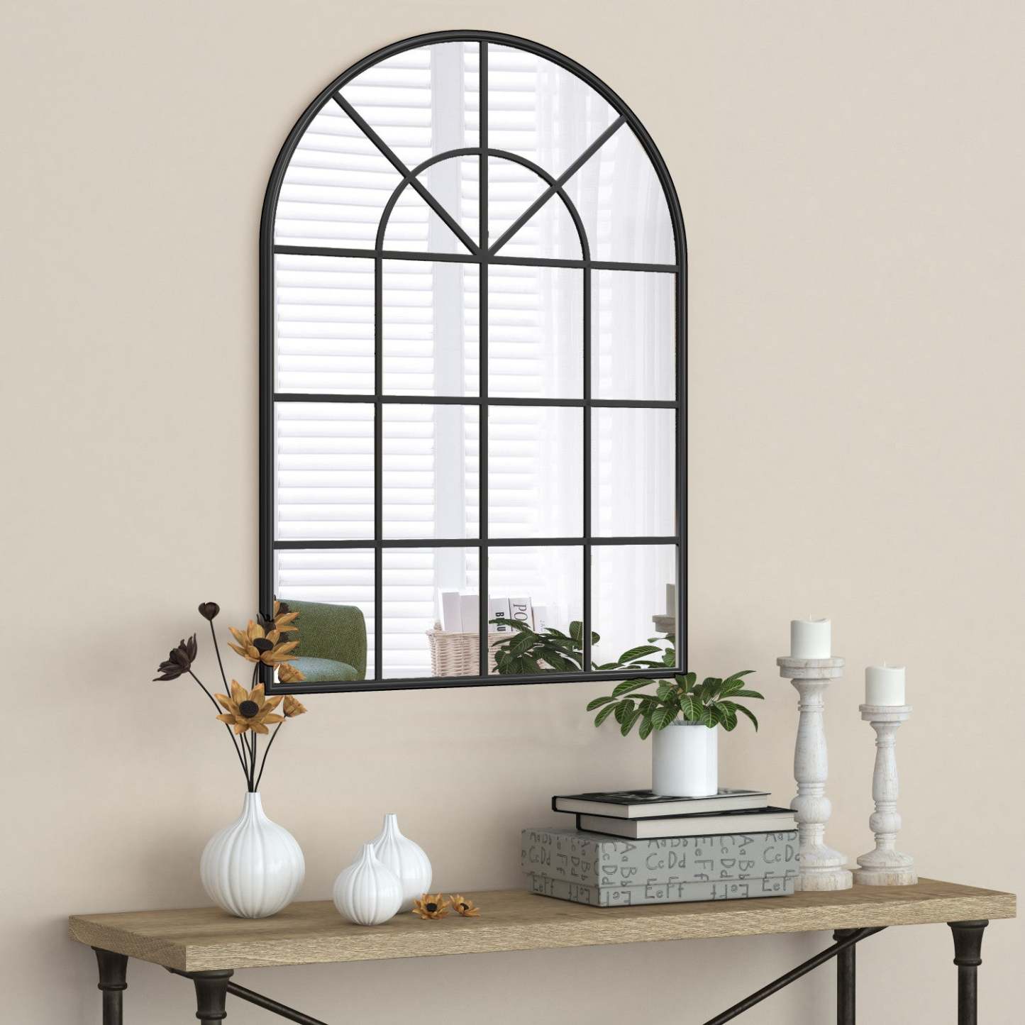 Mella Black 41.5 Miroir|Miroir Mella de 41,5 po noir