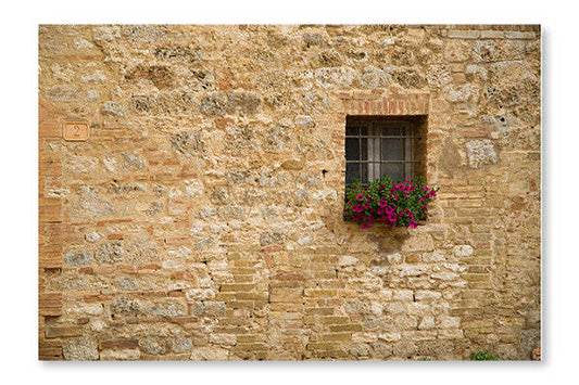 Cadre mural et panneau en tissu Italian Window 24x36 | Italian Window 24 po x 36 po : Cadre d'art mural et panneau de tissu | D44GY8XL