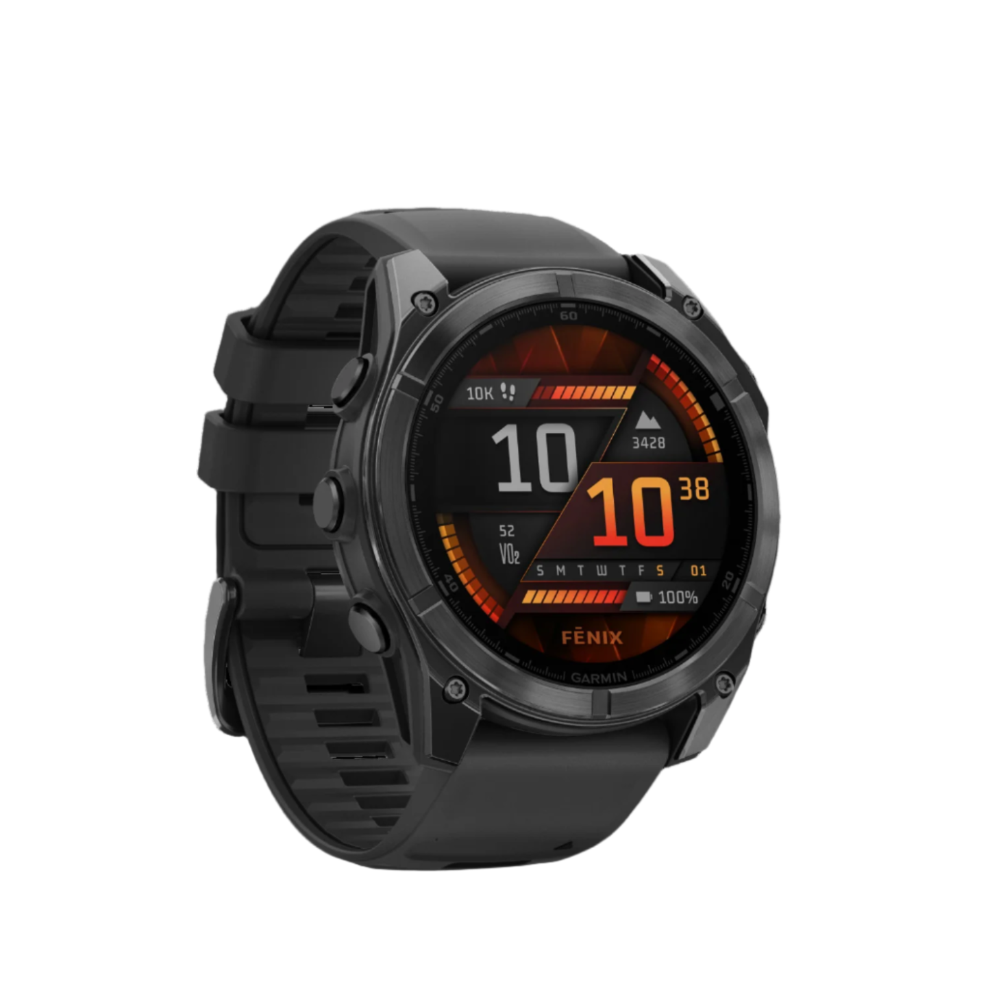 Garmin Fēnix 8 Amoled Smartwatch 51mm - Gps, Boussole, Gyroscope Et Altimètre Barométrique Gris Ardoise | Montre Connectée Garmin Fēnix 8 Amoled 51mm - Gps, Boussole, Gyroscope Et Altimètre Barométrique