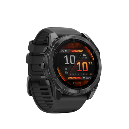 Garmin Fēnix 8 Amoled Smartwatch 51mm - Gps, Boussole, Gyroscope Et Altimètre Barométrique Gris Ardoise | Montre Connectée Garmin Fēnix 8 Amoled 51mm - Gps, Boussole, Gyroscope Et Altimètre Barométrique