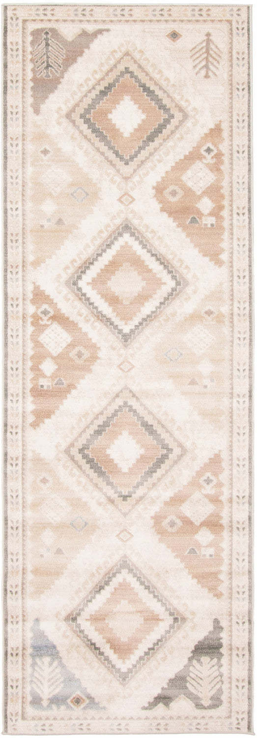 Carpette longue Lia ivoire - 2 pi 8 po x 8 pi 2 po