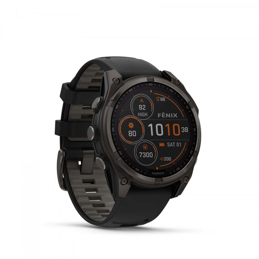 Garmin Fēnix 8 Solar Sapphire Smartwatch 47mm - Gps, Boussole, Gyroscope Et Altimètre Barométrique | Montre Connectée Garmin Fēnix 8 Solar Sapphire 47mm - Gps, Boussole, Gyroscope Et Altimètre Barométrique