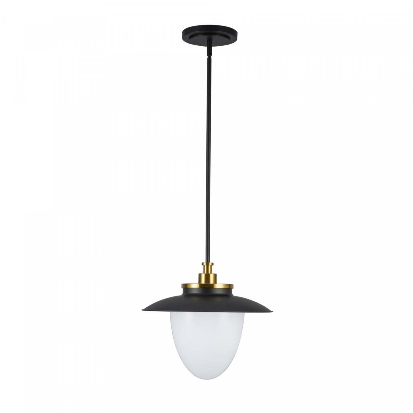 Dahlia 1 Lumière Suspension 15, Lampe Noire | Suspension A 1 lampe Dahlia De 15 po, Noire