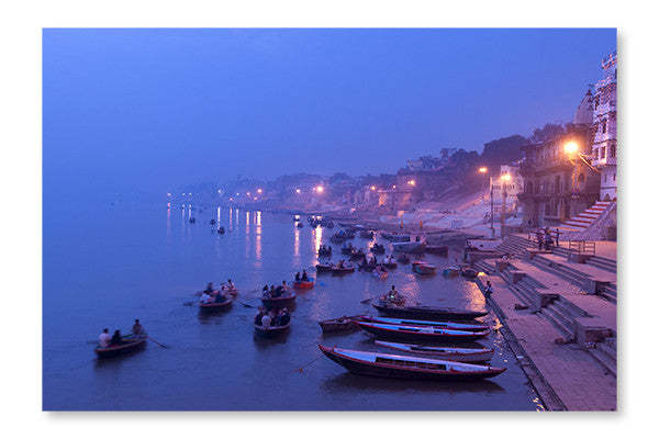 River Ganges Varanasi 24x36 Cadre d’art mural et panneau en tissu| River Ganges Varanasi 24 po x 36 po : Cadre d'art mural et panneau de tissu|D44GWY3I