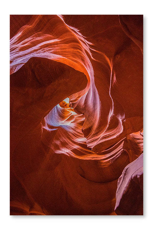 Vue incroyable du canyon des antilopes 24x36 Art mural cadre et panneau en tissu | Vue incroyable du canyon des antilopes 24 po x 36 po : Cadre d'art mural et panneau de tissu | D44GIKGX