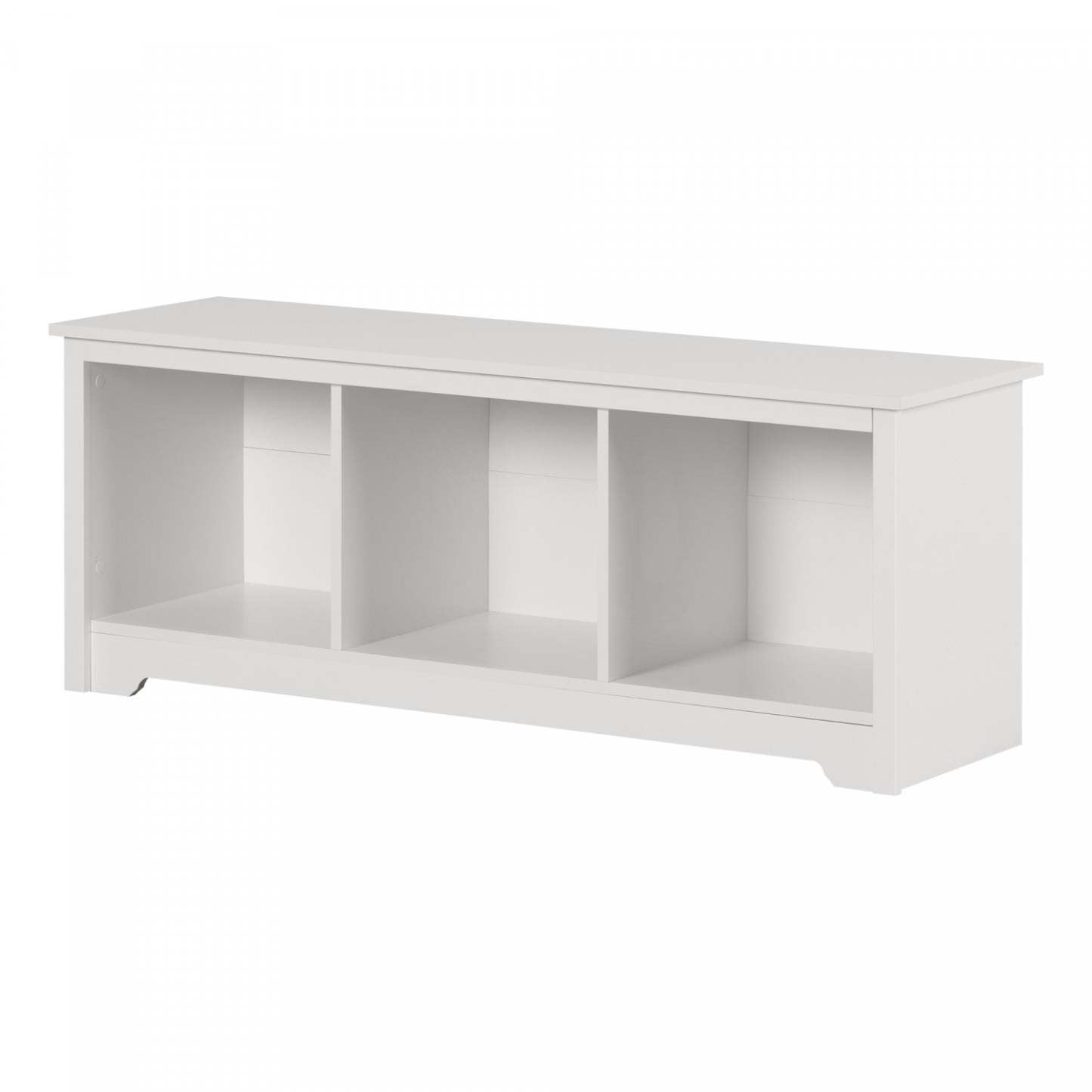 Banc de rangement Vito Cubby - Blanc pur | Vito Banc Avec Rangement - Blanc Solide