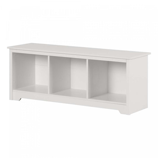 Banc de rangement Vito Cubby - Blanc pur | Vito Banc Avec Rangement - Blanc Solide