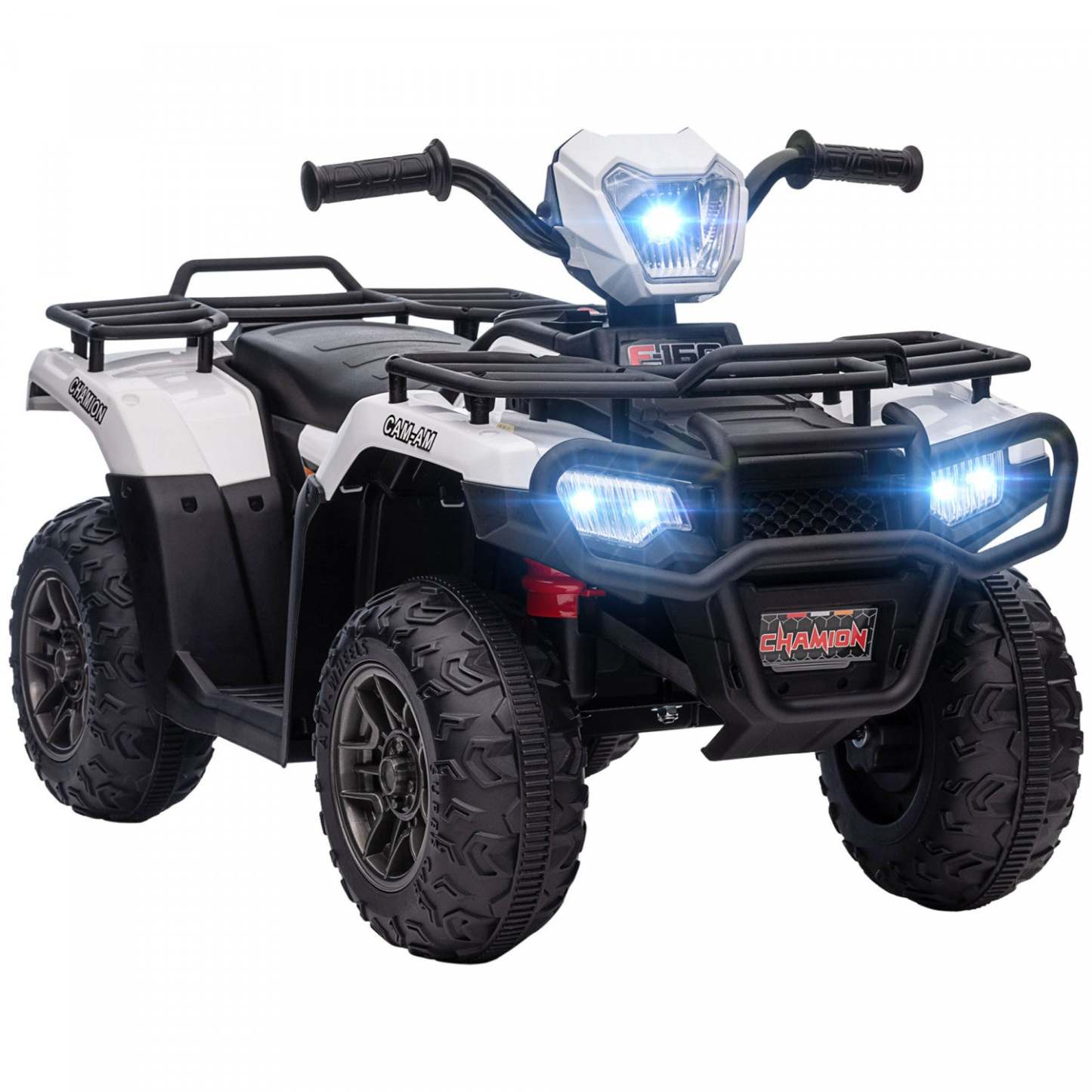 Aosom Quad Pour Enfants 12 V, Quad A 4 Roues, Véhicule Électrique Alimenté Par Batterie Avec Musique Mp3, Phare