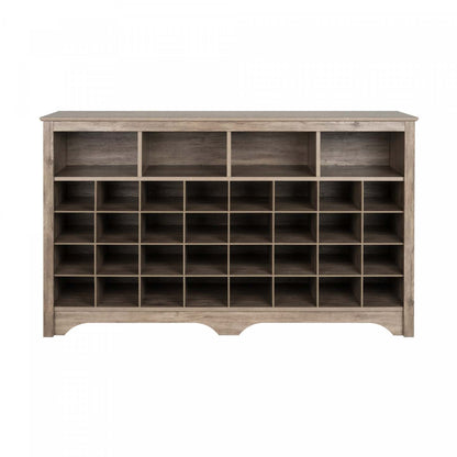 Shoe Cubby Console - Drifted Grey|Console à compartiments pour chaussures - gris délavé