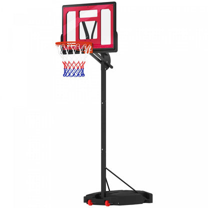Qaba Panier De Basket Pour Enfants, Filet De Basket-ball réglable En Hauteur De 2 À 8,5 Pieds, Portable B