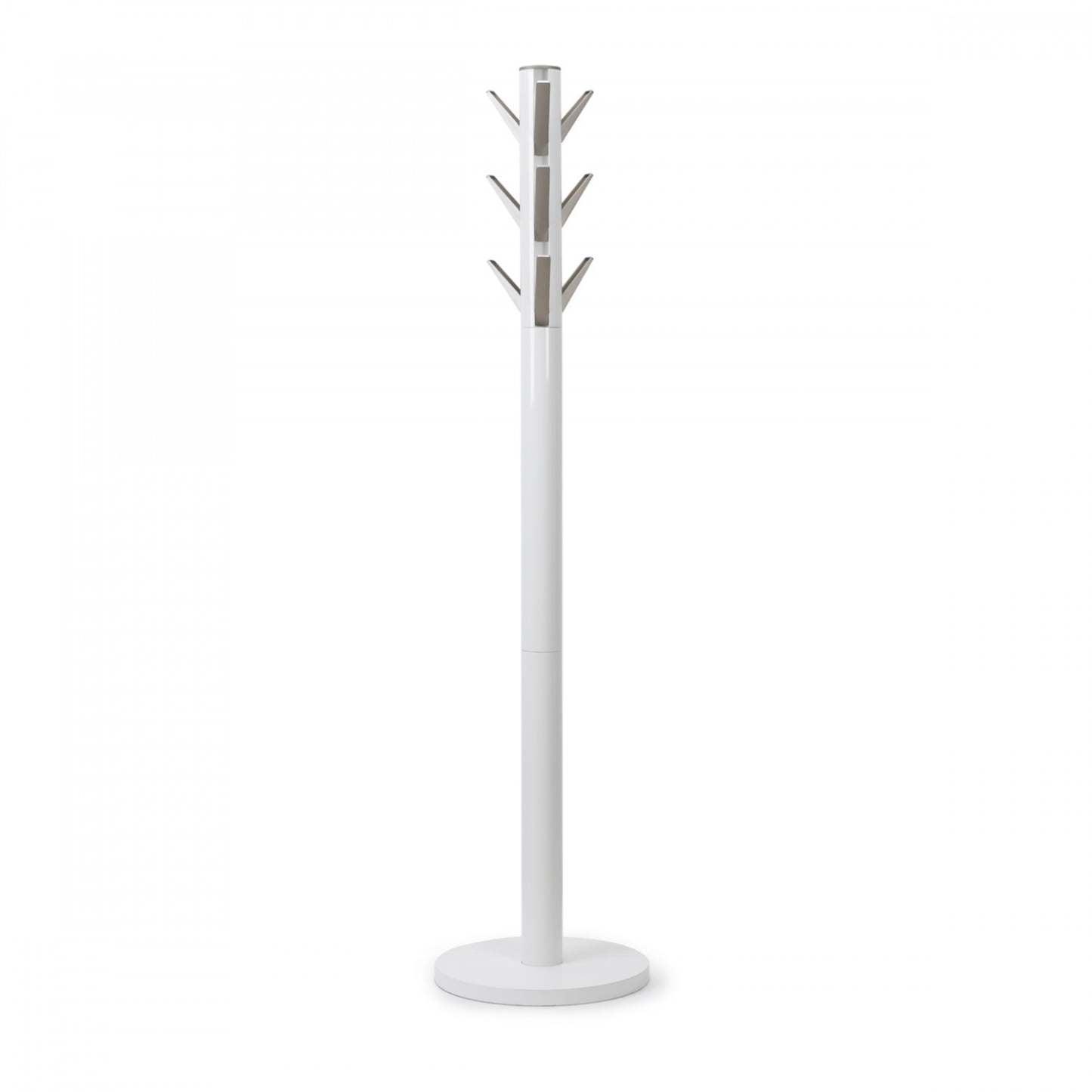 Umbra Modern Wood Flapper Coat Rack - Blanc|Portemanteau moderne Flapper de Umbra en bois - blanc