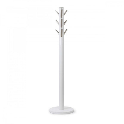 Umbra Modern Wood Flapper Coat Rack - Blanc|Portemanteau moderne Flapper de Umbra en bois - blanc