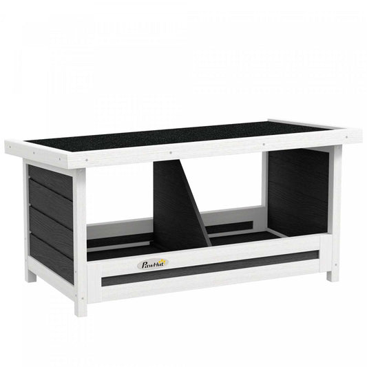 Pawhut Nichoir A Poules, Nichoirs En Bois A 2 Compartiments, Accessoires Pour Poulailler Avec Toit En Bitume