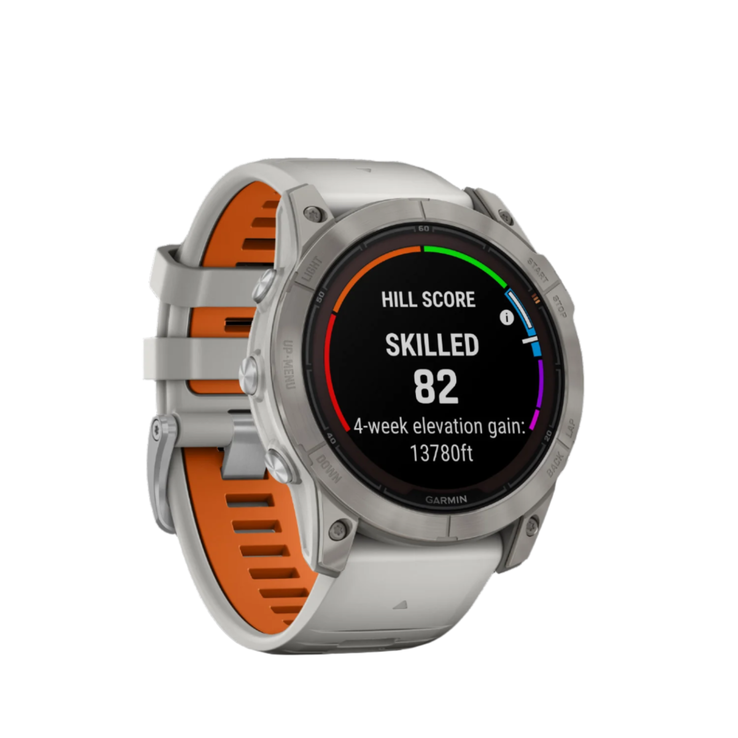 Garmin Fenix® 7x Pro Gps Smartwatch - Suivi De La Santé Avec Chargement Solaire, 51 Mm - Titane/orange