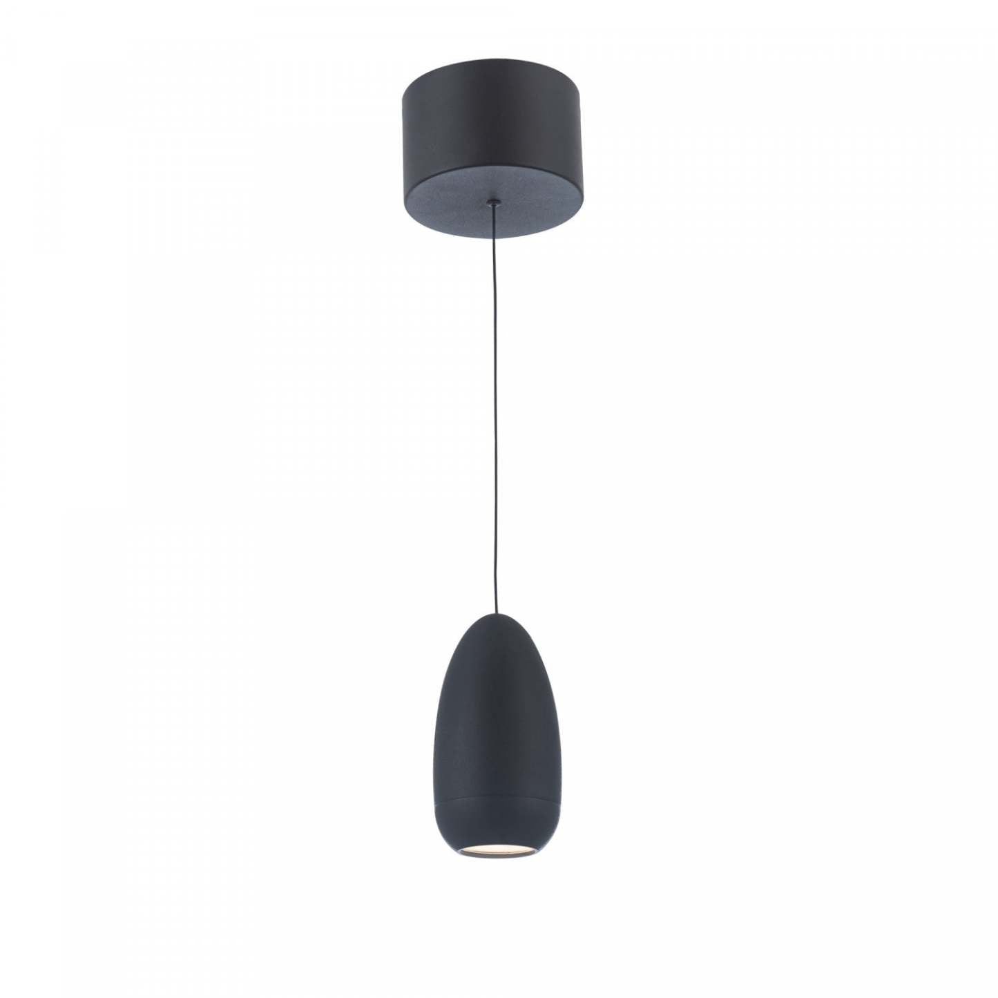 Royal Pearl Black Integrated LED Suspension|Luminaire suspendu Royal Pearl noir à DEL intégrées