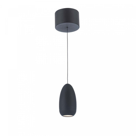 Royal Pearl Black Integrated LED Suspension|Luminaire suspendu Royal Pearl noir à DEL intégrées
