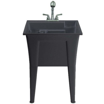 Palary Laundry Tub Accent Cabinet - Black|Armoire d'appoint Palary avec cuve pour la buanderie - noire