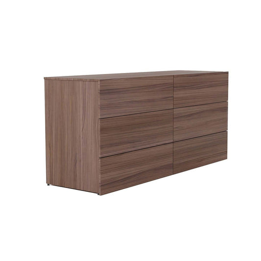 Nordika James 6-Drawer Dresser - Noyer|Commode James Nordika Nexera à 6 tiroirs - noyer