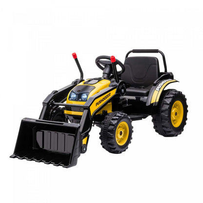 Aosom Kids Digger Powered Ride-On Excavator 6v Battery Powered Construction Tractor Music Phare |Aosom Bulldozer À Chevaucher Pour Enfants 6v Batterie Jouet Construction Musique Phare Avant Arrière