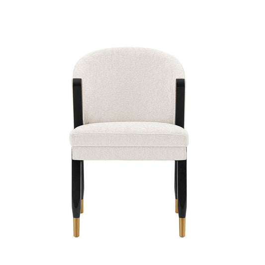 Manhattan Comfort Modern Ola Chenille Dining Chair - Crème|Chaise de salle à manger moderne Ola de Manhattan Comfort en chenille - crème