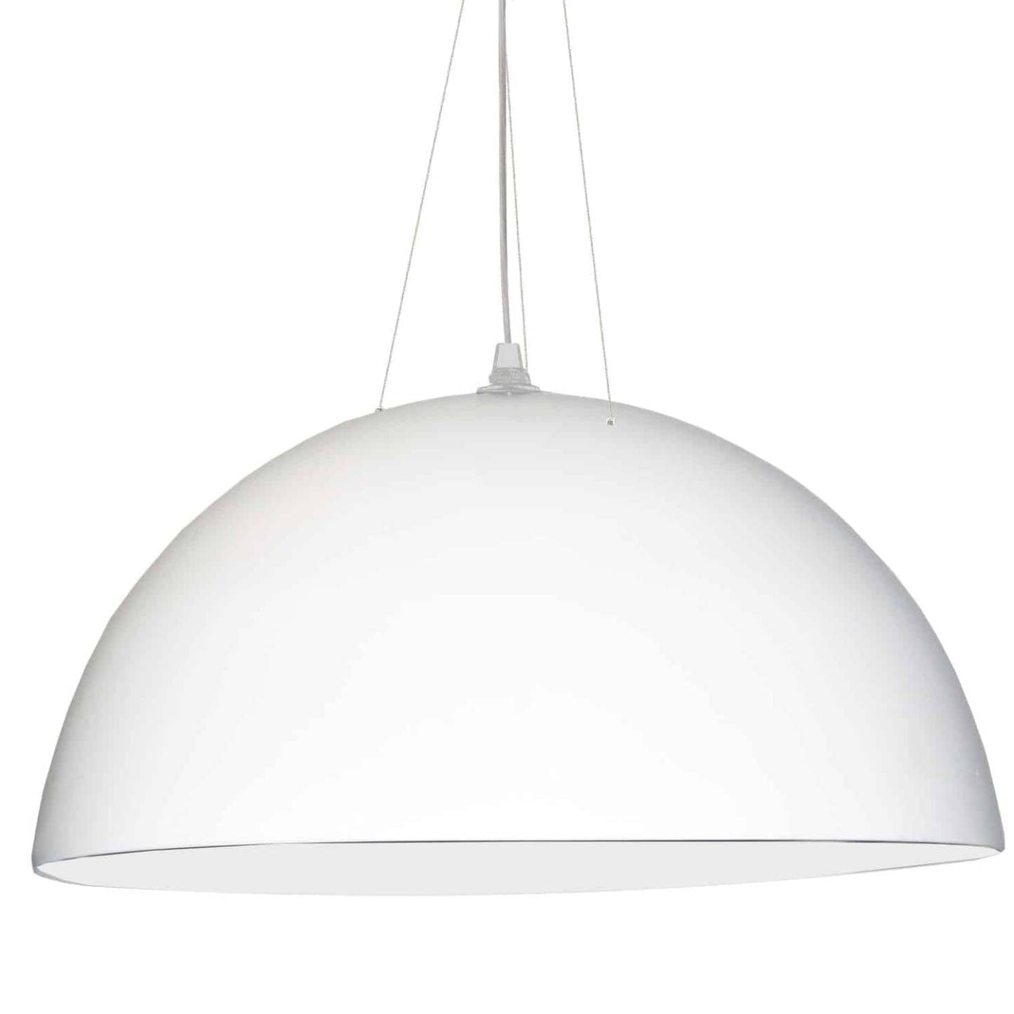 Dainolite Dome 3 Ampoule Suspension avec Fini Blanc | Luminaire suspendu Dome de Dainolite avec fini blanc et 3 ampoules
