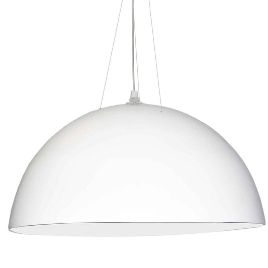 Dainolite Dome 3 Ampoule Suspension avec Fini Blanc | Luminaire suspendu Dome de Dainolite avec fini blanc et 3 ampoules