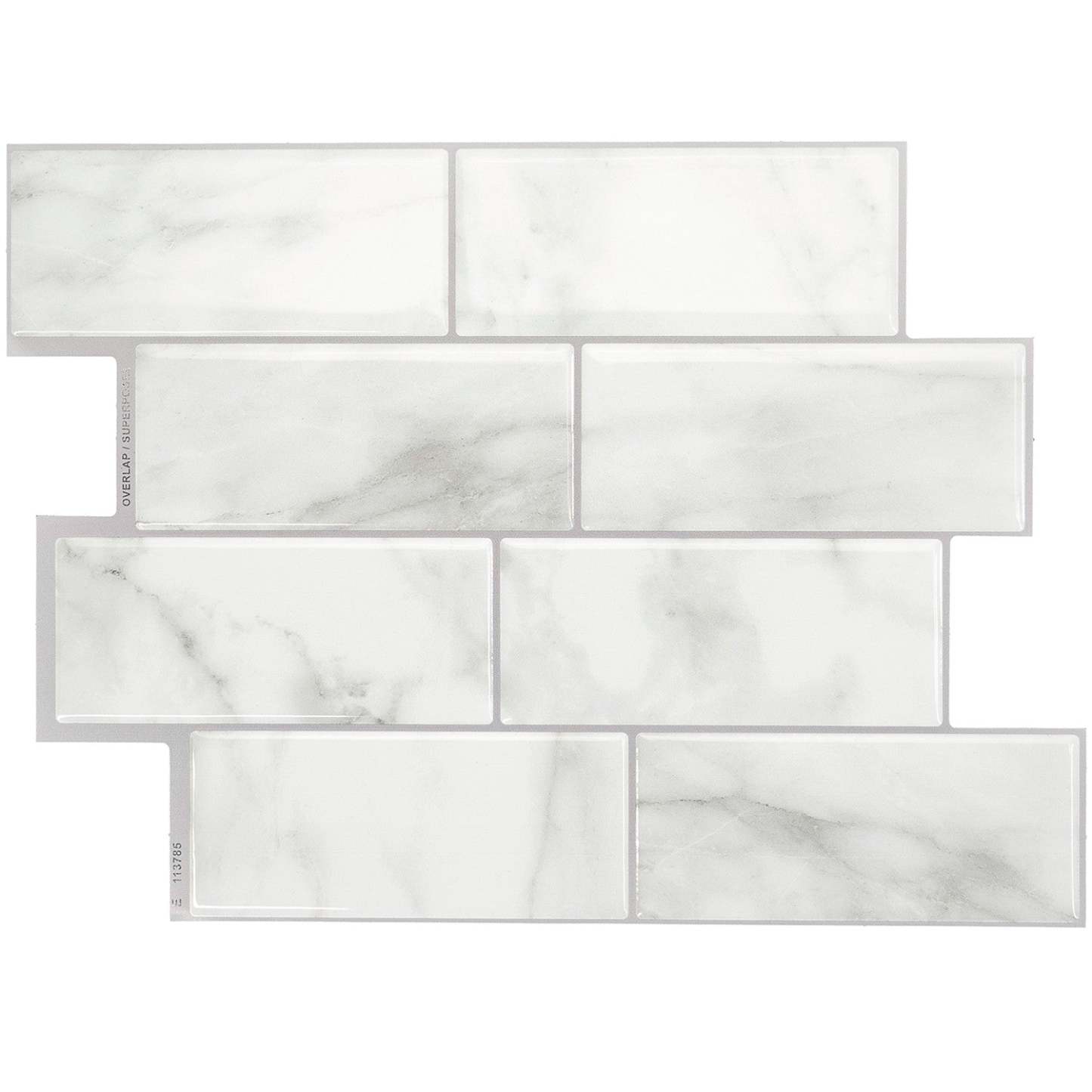 Smart Tiles peler et coller 4 feuilles 12 x 9 dosseret - Metro Carrera