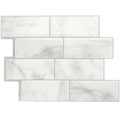 Smart Tiles peler et coller 4 feuilles 12 x 9 dosseret - Metro Carrera