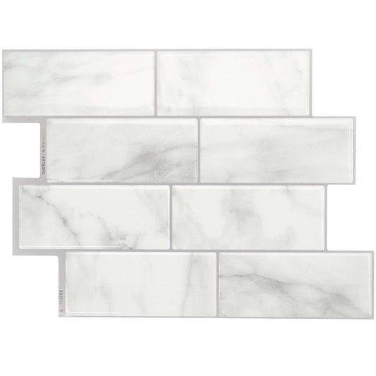 Smart Tiles peler et coller 4 feuilles 12 x 9 dosseret - Metro Carrera