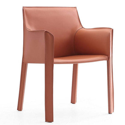 Manhattan Comfort Vogue Faux Leather Dining Chair - Clay|Chaise de salle à manger Vogue de Manhattan Comfort en similicuir - argile