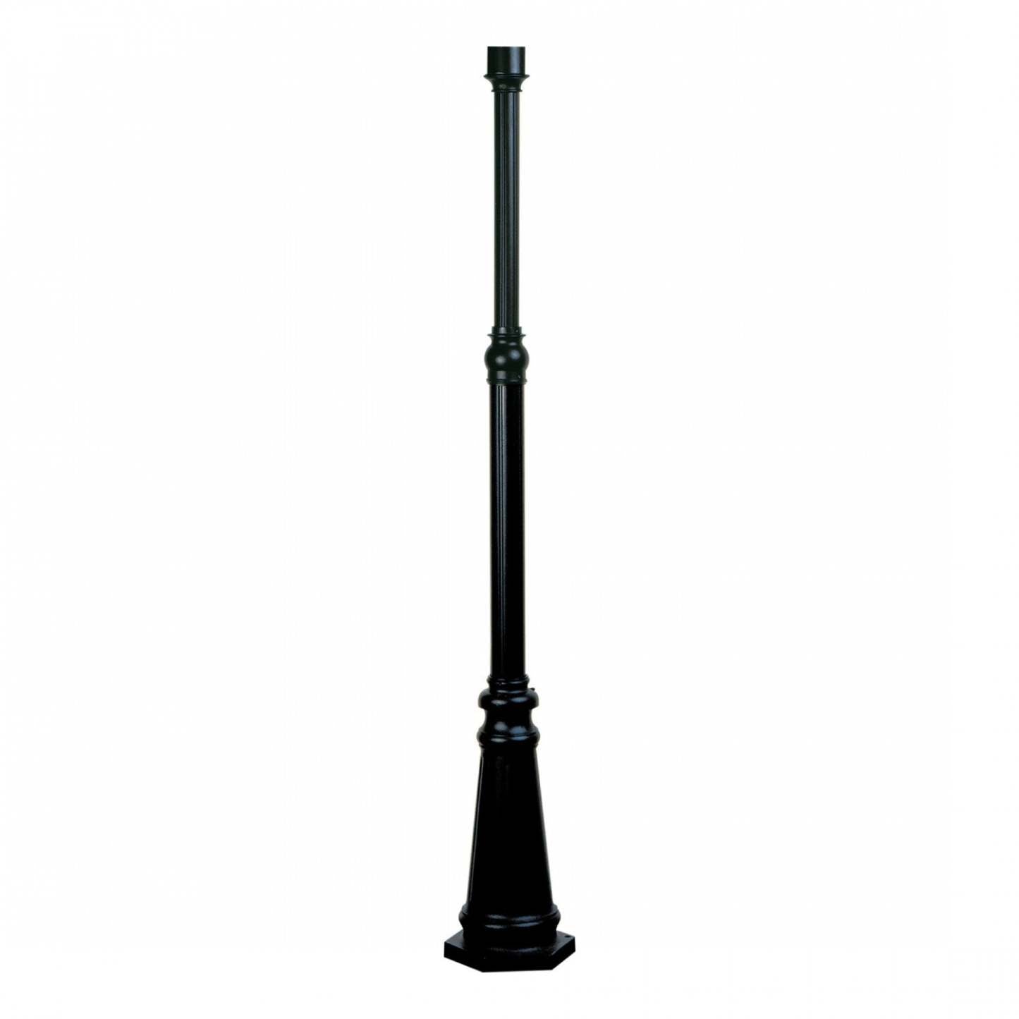 Poteau noir à 1 lumière Classico | Poteau Classico noir à 1 ampoule | D06HWYJX